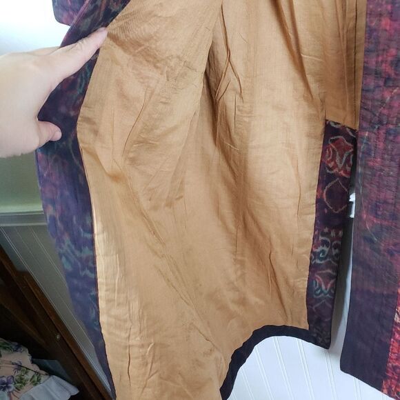 Women's Soft Surroundings Artist abstract Bedouin Duster Maxi Jacket Size PXS - Picture 7 of 16